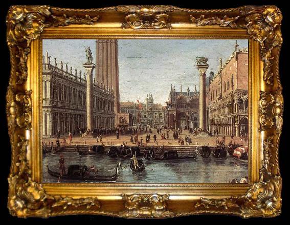 framed  Gaspar Van Wittel The Piazzetta from the Bacino di San Marco, ta009-2